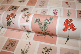 Viscose med blomster