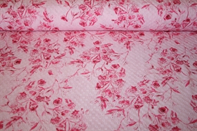 Broderie anglaise med blomsterprint