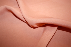 Fersken farvet silke crepe de chine