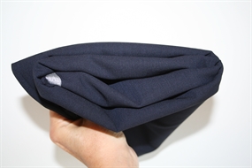 Navy stofrest i 100% uld (UA599)