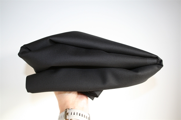 Stofrest 2,4 m. sort uld