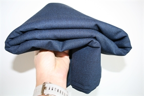 Stofrest 2 m. blå uld