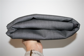 Stofrest 2,2 m. grå uldtwill