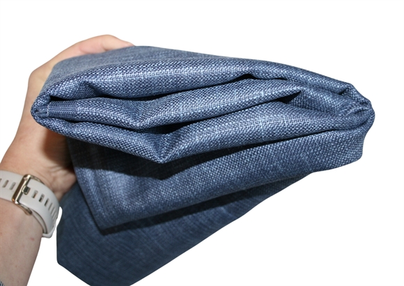 Stofrest 1,55 m. blå uld