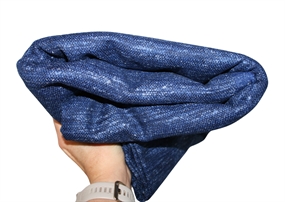 Stofrest 2,2 m. blå uld