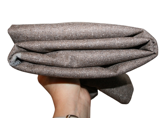 Stofrest 0,95 m. brun uld