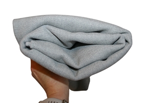 Stofrest 1 m. lysegrå uldtwill