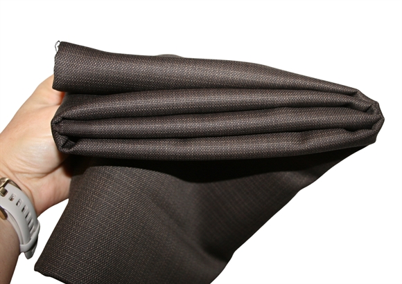 Stofrest 0,85 m. brun uld