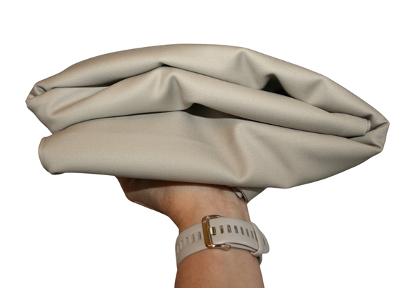 Stofrest 3,4 m. sandfarvet uldtwill