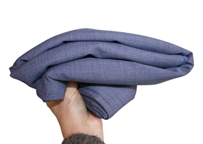 Stofrest 2,05 m. blålilla uld