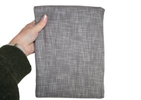 Stofrest 0,95 m. grå melange uld