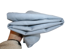 Stofrest 0,95 m. lyseblå uld