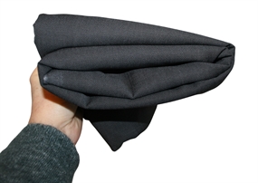 Stofrest 1,65 m. koksgrå uld