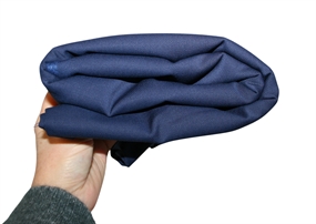 Stofrest 2,45 m. marineblå uld