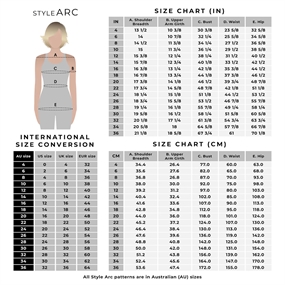 StyleArc symønster til lang vest \'Andrea\'