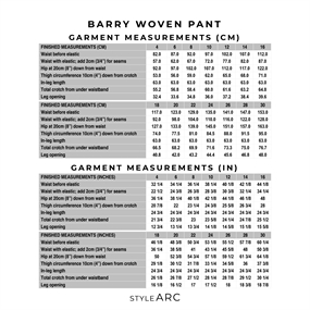 StyleArc symønster \'Barry Woven Pant\' bukser