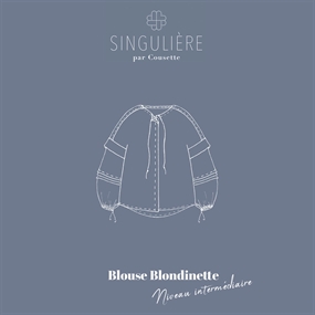 Symønster til boheme-inspireret bluse \'Blondinette\'
