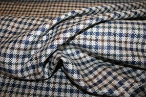 Uld -og silkeblanding med små tern