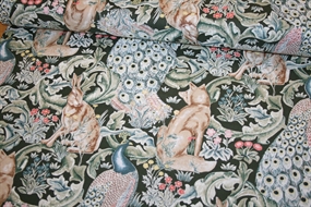 William Morris bomulds stof 'Forest Wooded'