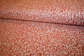 William Morris bomuld 'Small Standen Lily Red'