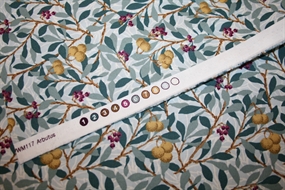 William Morris stof bomuld \'Arbutus Slate\'