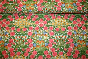 William Morris bomulds stof \'Campanula Seaglass\'