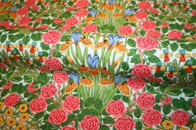 William Morris bomulds stof 'Campanula Seaglass'