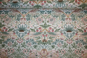William Morris bomuld \'Strawberry Thief Olive\'